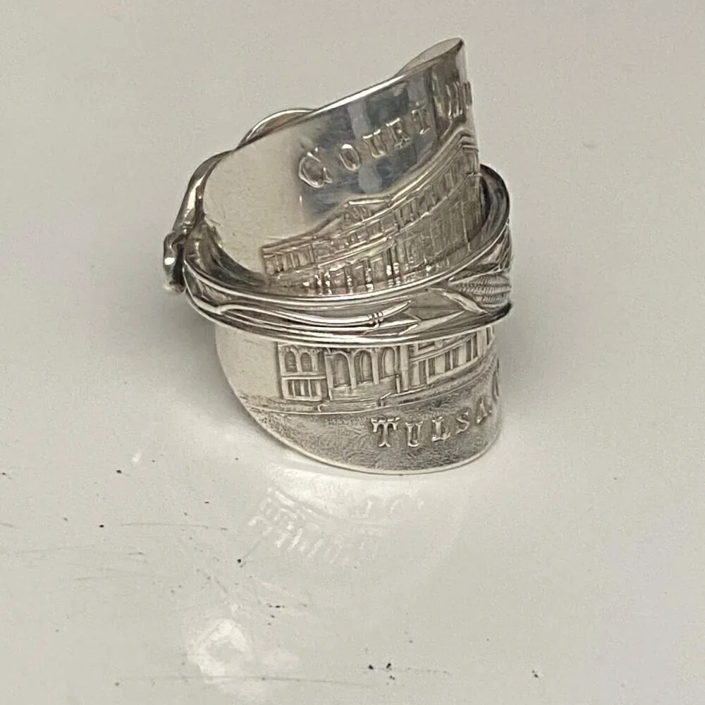 Oklahoma Custom Made Statement Silver Ring Unisex